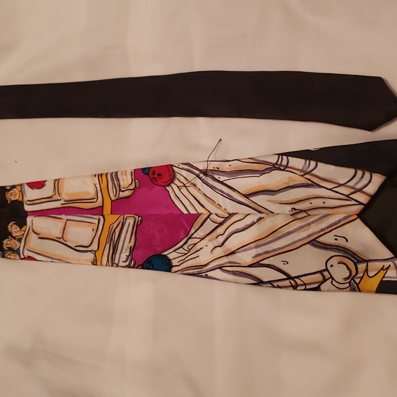 Flintstones bowling Neck Tie - Picture 4 of 4